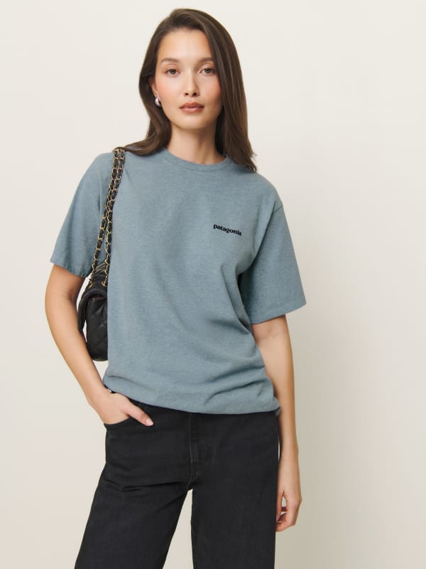 Patagonia Men's P-6 Logo Responsibili-tee - Thermal Blue